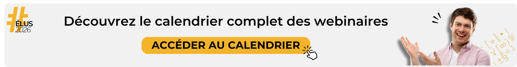 Calendrier des webinaires