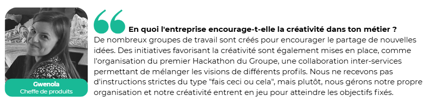 Témoignage créativité - Groupe JVS